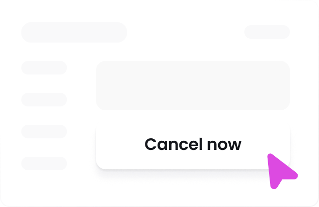 Cancel Anytime
